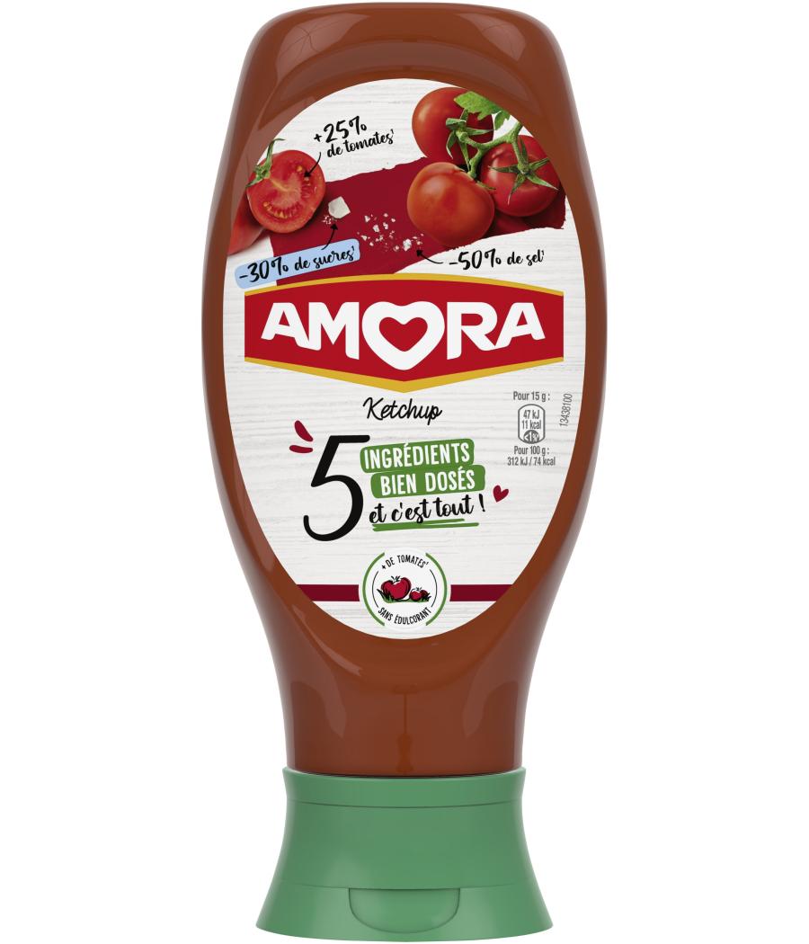 KETCHUP AUX 5 INGREDIENTS BIEN DOSES AMORA 468G KETCHUP AUX 5 INGREDIENTS BIEN DOSES AMORA 468G