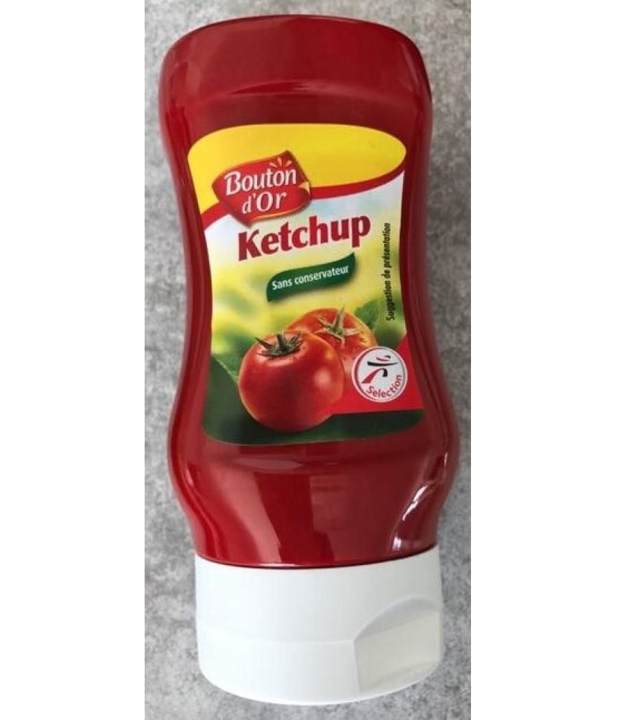 KETCHUP A LA TOMATE SANS CONSERVATEURS BOUTON D'OR 330G KETCHUP A LA TOMATE SANS CONSERVATEURS BOUTON D'OR 330G