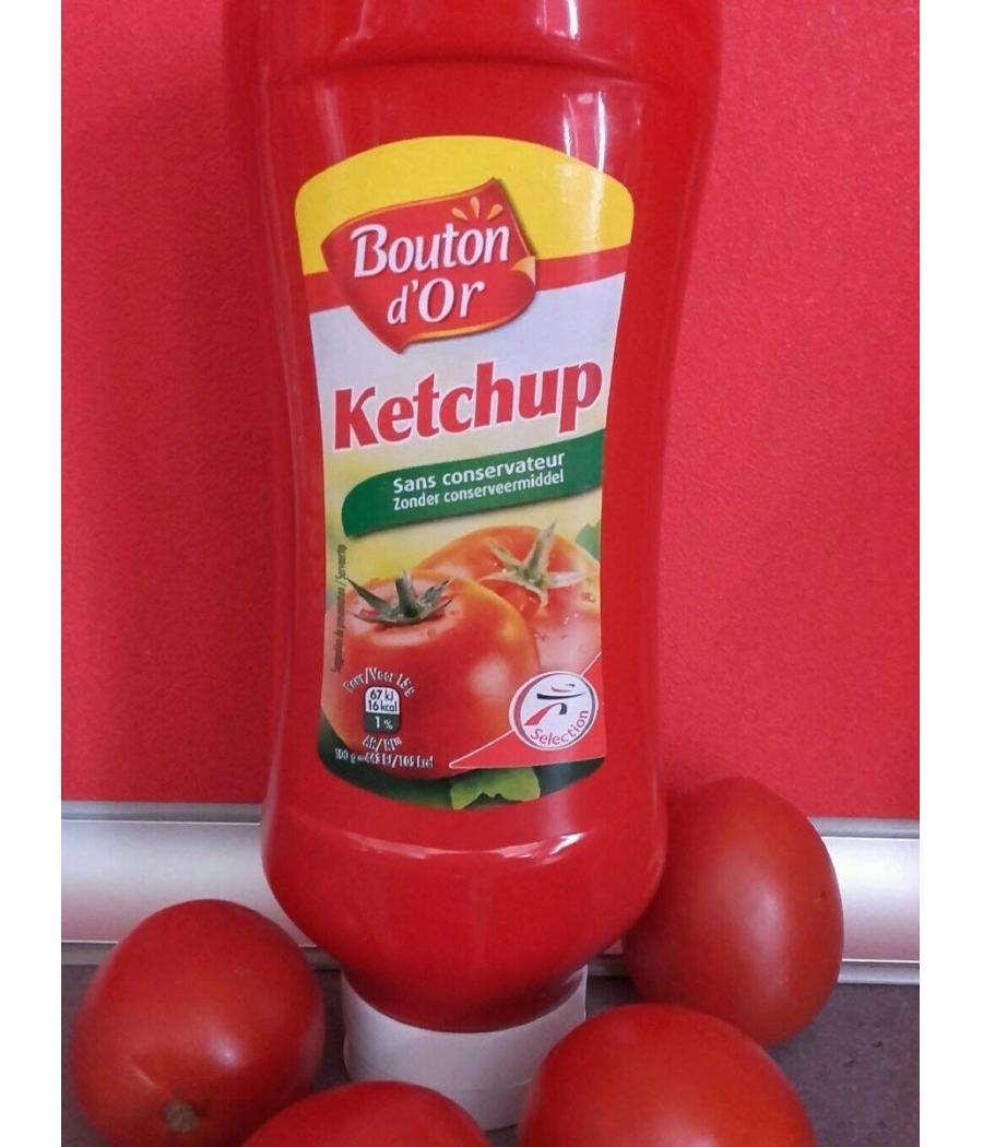 KETCHUP A LA TOMATE SANS CONSERVATEURS BOUTON D'OR 1KG KETCHUP A LA TOMATE SANS CONSERVATEURS BOUTON D'OR 1KG