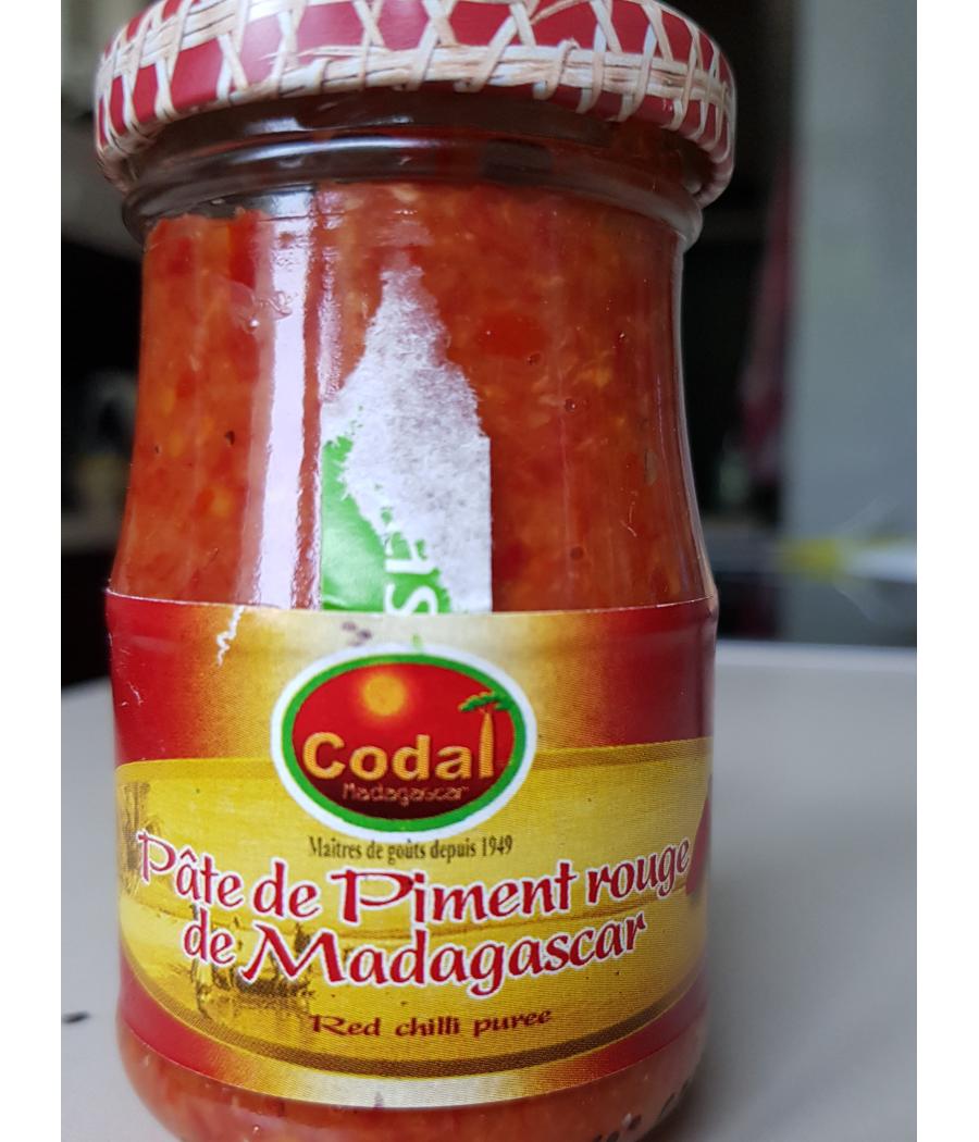 PUREE DE PIMENT ROUGE DE MADAGASCAR CODAL 100G PUREE DE PIMENT ROUGE DE MADAGASCAR CODAL 100G