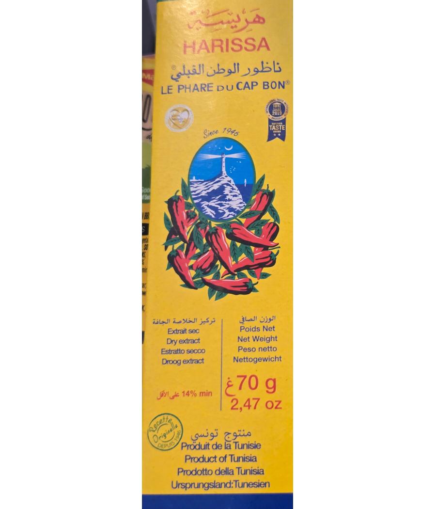HARISSA DE LA TUNISIE LE PHARE DU CAP BON 70G HARISSA DE LA TUNISIE LE PHARE DU CAP BON 70G