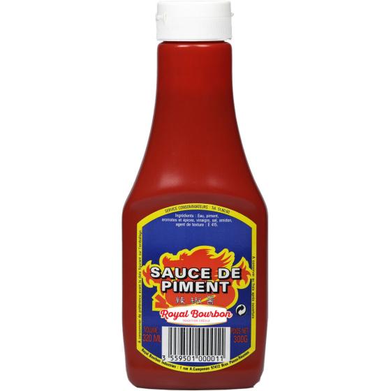 SAUCE DE PIMENT PRESSABLE ROYAL BOURBON 320ML