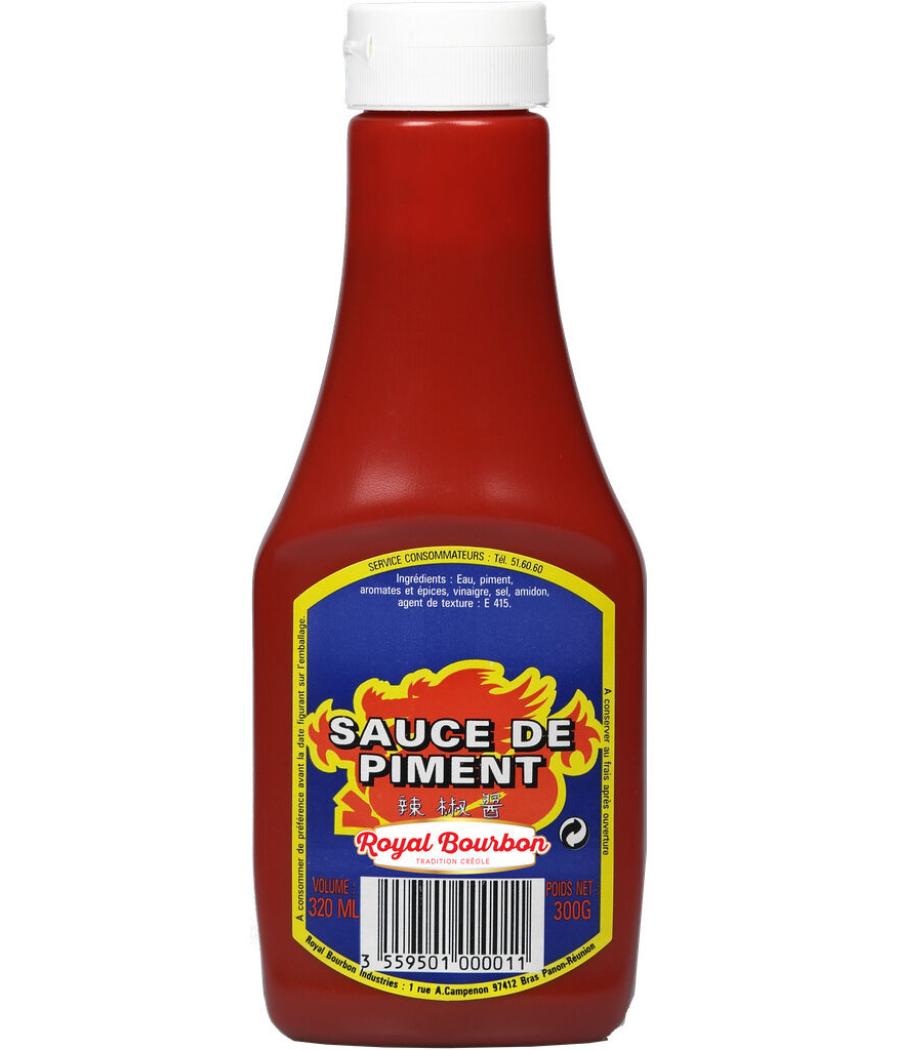 SAUCE DE PIMENT PRESSABLE ROYAL BOURBON 320ML SAUCE DE PIMENT PRESSABLE ROYAL BOURBON 320ML