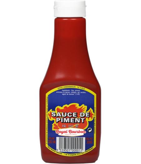 SAUCE DE PIMENT PRESSABLE ROYAL BOURBON 320ML