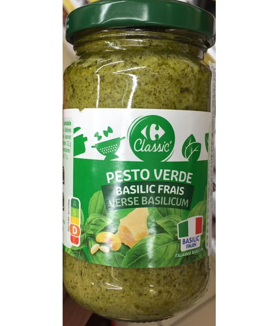 SAUCE PESTO VERDE BASILIC FRAIS  190G SAUCE PESTO VERDE BASILIC FRAIS  190G