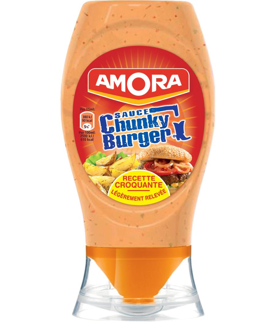 SAUCE CHUNKY BURGER AMORA 258G 250ML SAUCE CHUNKY BURGER AMORA 258G 250ML