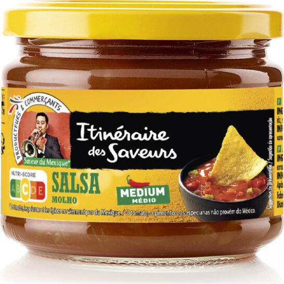SAUCE SALSA MEDIUM - SAVEUR DU MEXIQUE ITINERAIRE DE SAVEURES  315 G