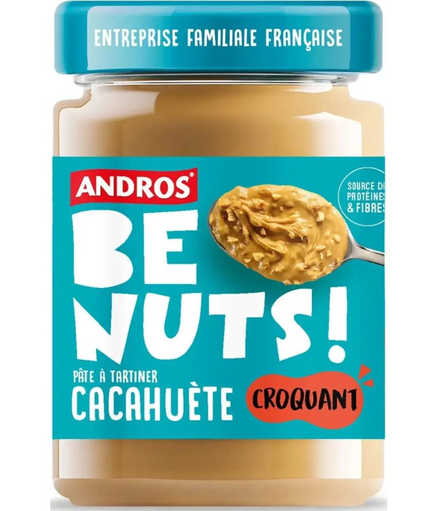 PATE A TARTINER CACAHUETE CROQUANT BE NUTS ANDROS 325G PATE A TARTINER CACAHUETE CROQUANT BE NUTS ANDROS 325G