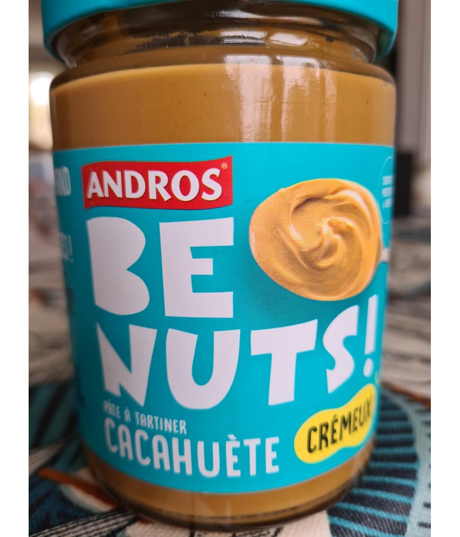 PATE A TARTINER CACAHUETE CREMEUX BE NUTS ANDROS 325G PATE A TARTINER CACAHUETE CREMEUX BE NUTS ANDROS 325G