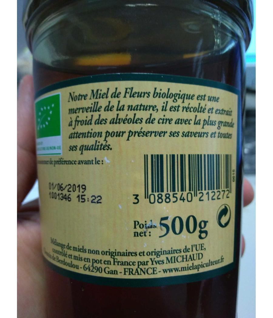 MIEL DE FLEURS BIO MIEL L'APICULTEUR 500G MIEL DE FLEURS BIO MIEL L'APICULTEUR 500G