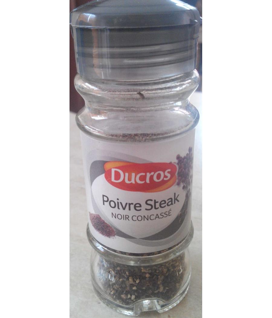 POIVRE STEAK NOIR CONCASSE DUCROS 38G POIVRE STEAK NOIR CONCASSE DUCROS 38G