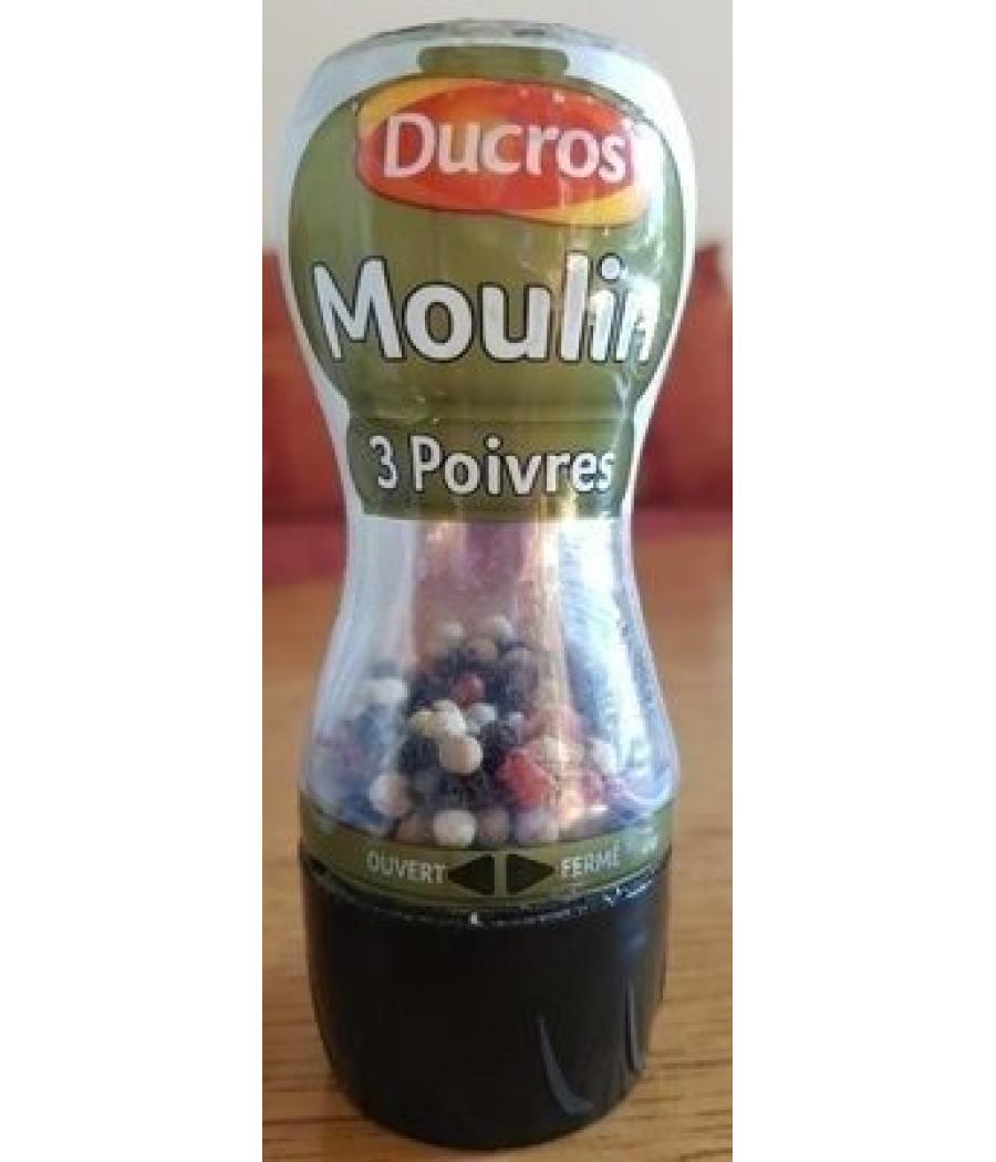 MOULIN 3 POIVRES DUCROS 34G MOULIN 3 POIVRES DUCROS 34G