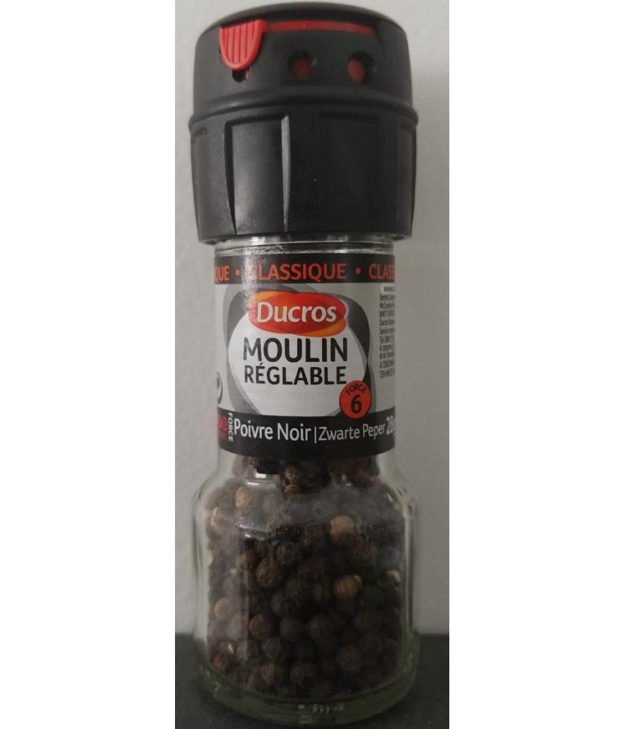 POIVRE DUCROS NOIR EN GRAINS FORCE 6 28G POIVRE DUCROS NOIR EN GRAINS FORCE 6 28G