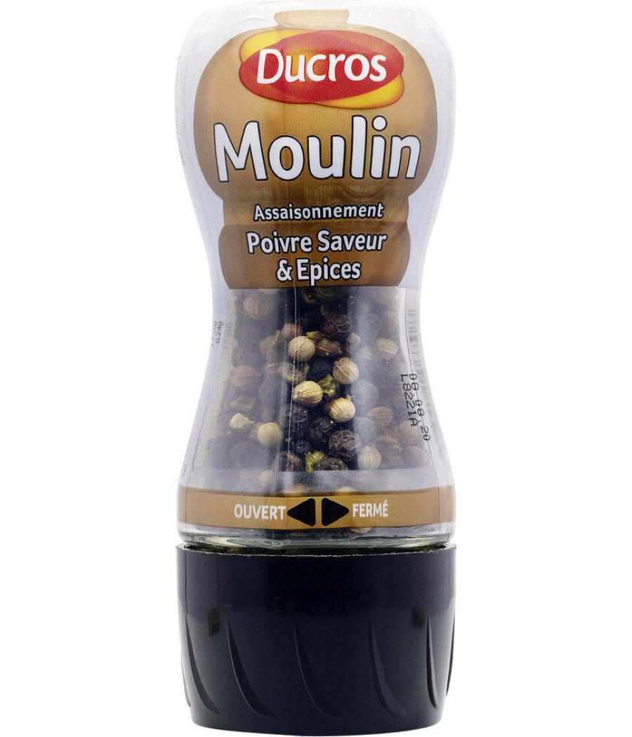 MOULIN DUCROS ASSAISONNEMENT POIVRE SAVEUR ET EPICES 30 G MOULIN DUCROS ASSAISONNEMENT POIVRE SAVEUR ET EPICES 30 G