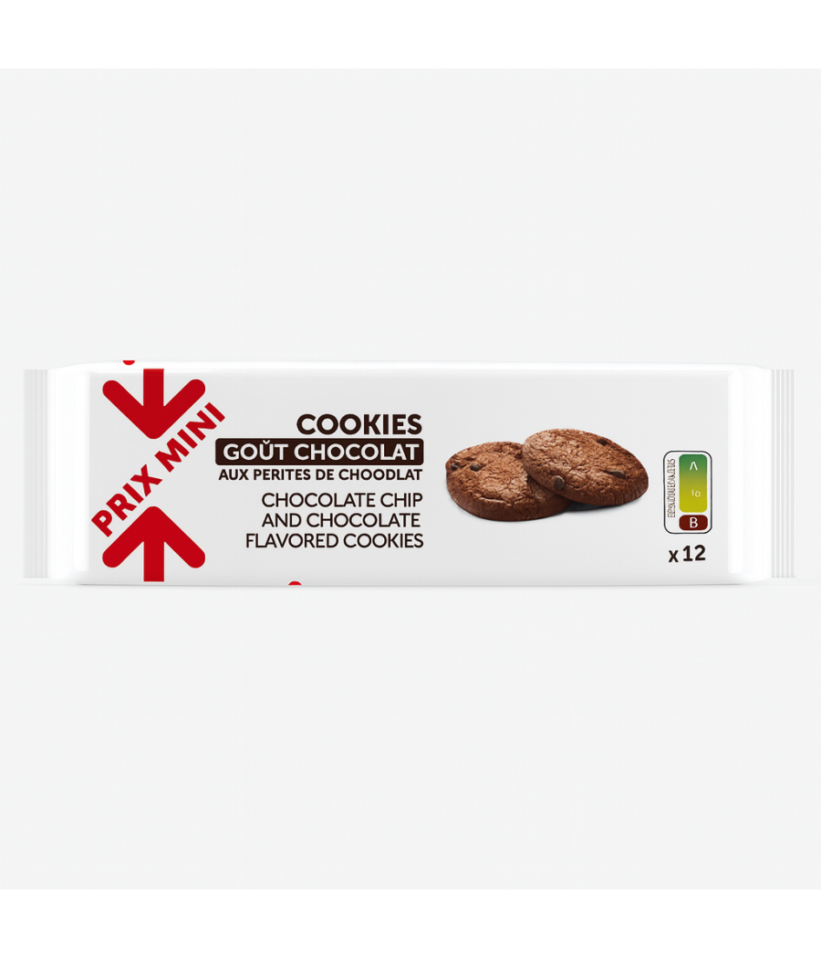 COOKIES GOUT CHOCOLAT TOP BUDGET 200G COOKIES GOUT CHOCOLAT TOP BUDGET 200G