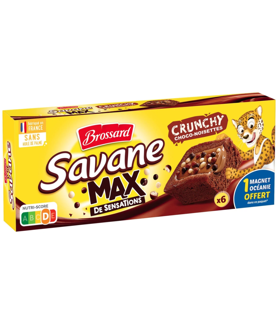 SAVANE  CRUNCHY CHOCO-NOISETTES BROSSARD  180G SAVANE  CRUNCHY CHOCO-NOISETTES BROSSARD  180G