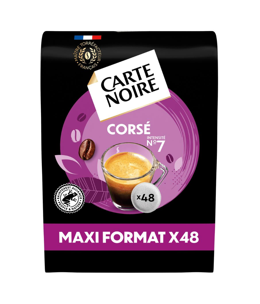 CAFE CORSE CARTE NOIR  X48 DOSETTES CAFE CORSE CARTE NOIR  X48 DOSETTES
