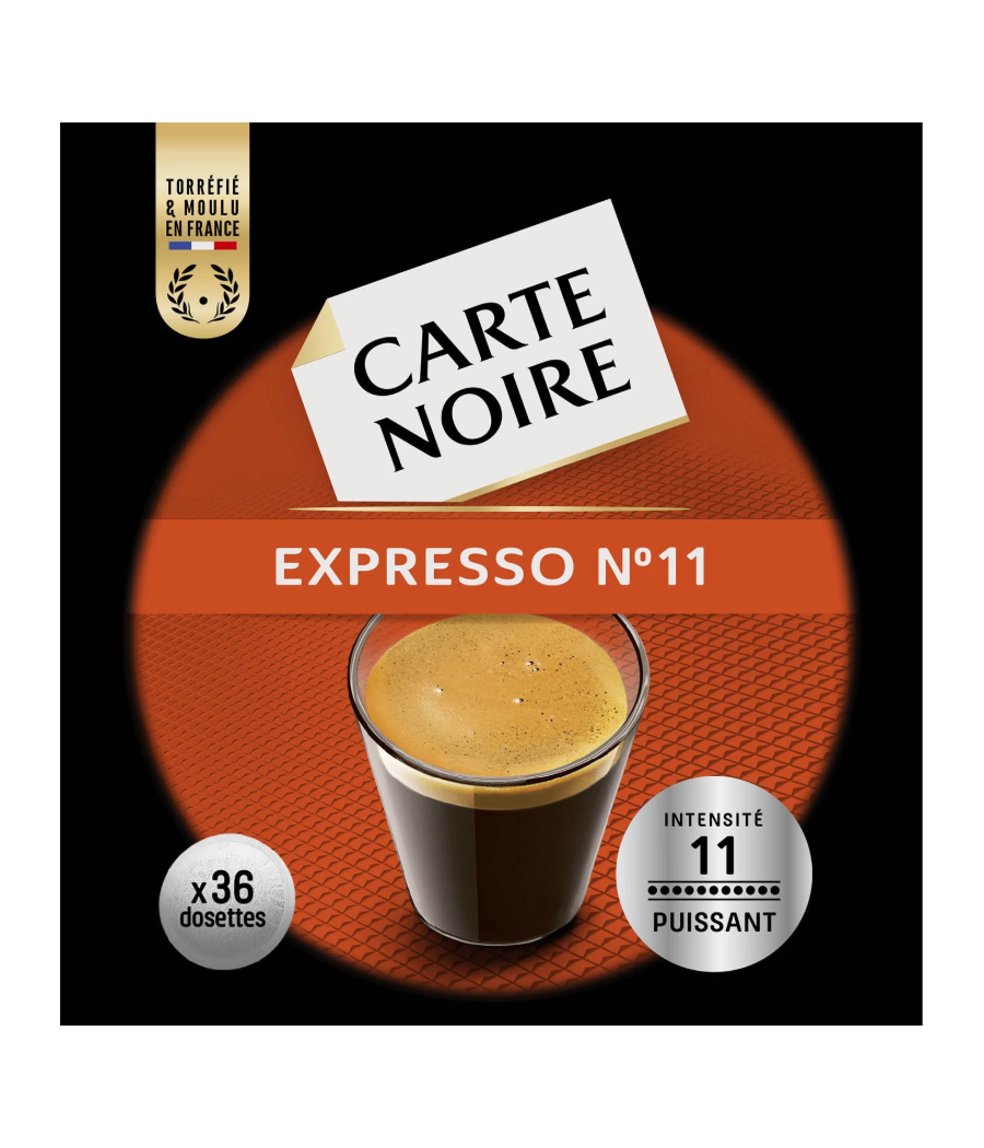 CAFE ESPRESSO CARTE NOIR  X36 DOSETTES CAFE ESPRESSO CARTE NOIR  X36 DOSETTES