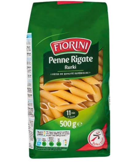 PATES PENNE RIGATE RURKI FLORINI  500G