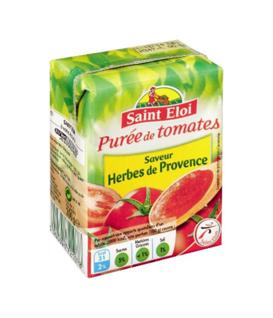 PUREE DE TOMATES SAVEUR HERBES DE PROVENCE 200G PUREE DE TOMATES SAVEUR HERBES DE PROVENCE 200G