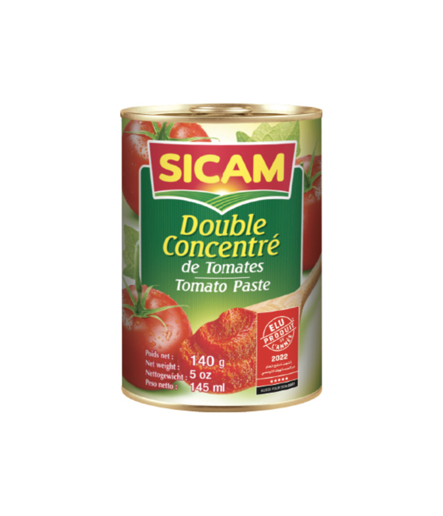 DOUBLE CONCENTRE DE TOMATES 140G DOUBLE CONCENTRE DE TOMATES 140G
