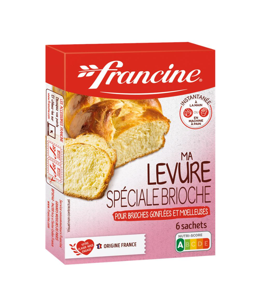 LEVURE SPECIALE BRIOCHE FRANCINE 6 X 7G LEVURE SPECIALE BRIOCHE FRANCINE 6 X 7G