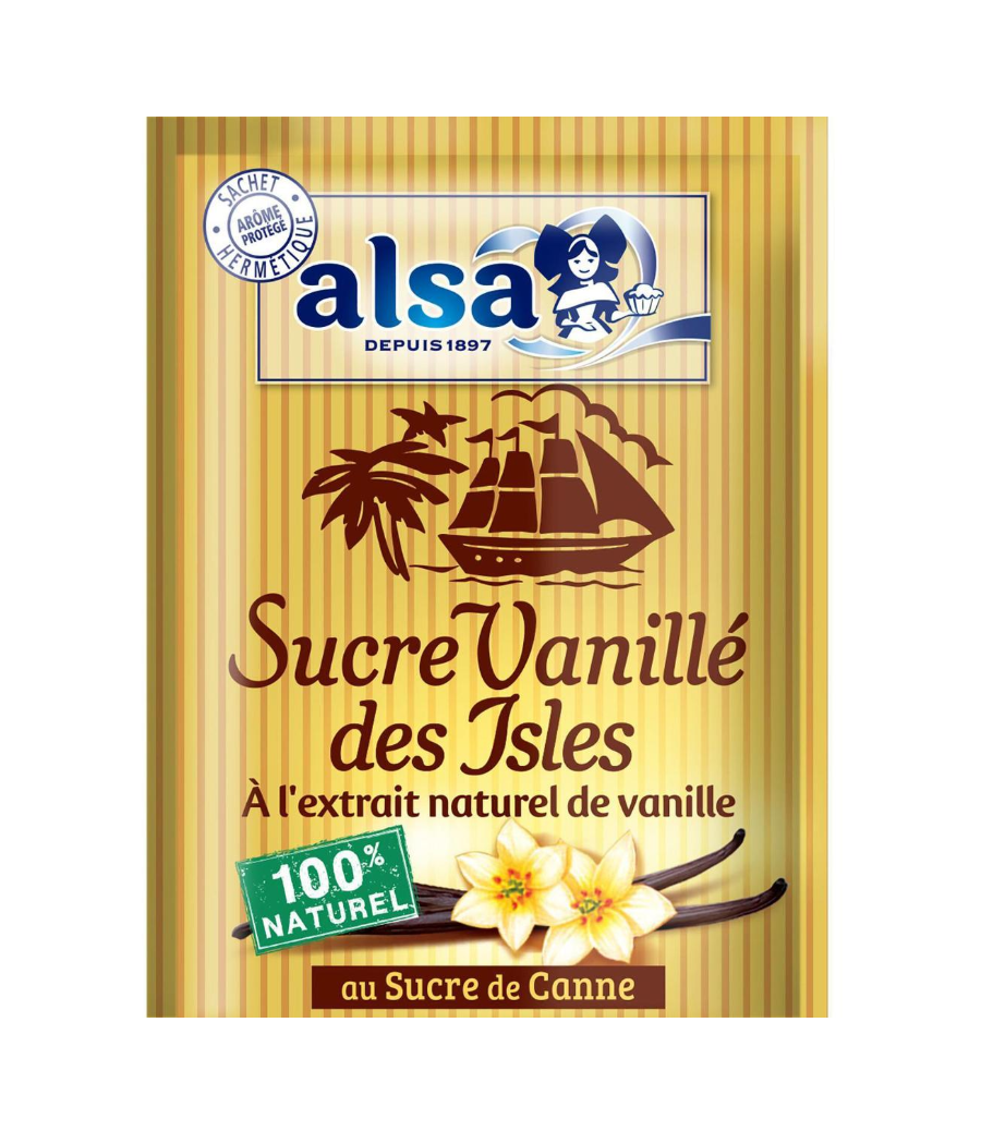 SUCRE VANILLE DES ILES ALSA 52,5G SUCRE VANILLE DES ILES ALSA 52,5G