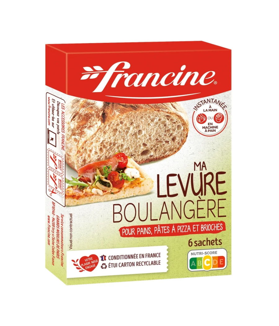 MA LEVURE BOULANGERE FRANCINE 6 SACHETS DE 5G MA LEVURE BOULANGERE FRANCINE 6 SACHETS DE 5G