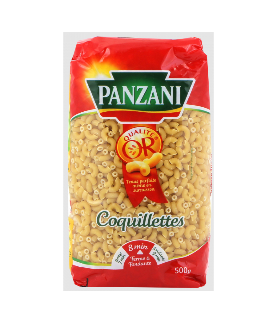 PATES PANZANI COQUILLETTES 8 MINUTES 500G PATES PANZANI COQUILLETTES 8 MINUTES 500G
