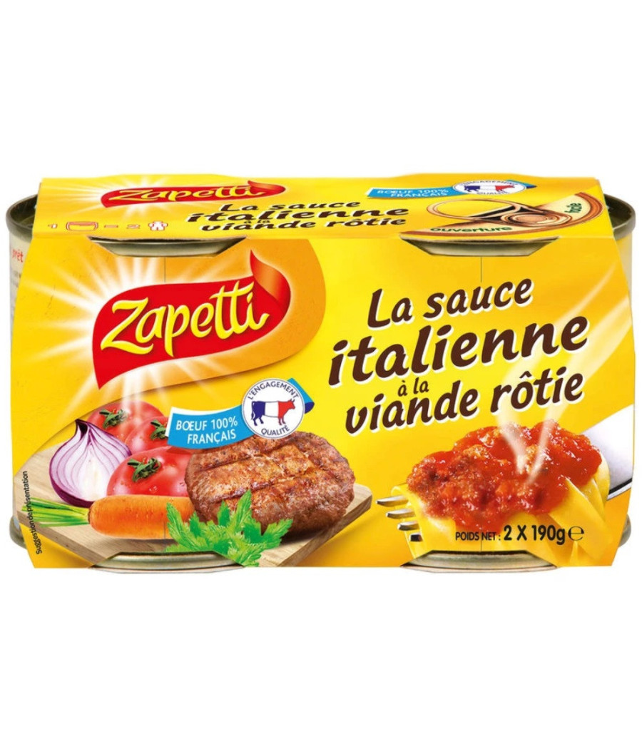 LA SAUCE ITALIENNE A LA VIANDE ROTIE 190 G LA SAUCE ITALIENNE A LA VIANDE ROTIE 190 G