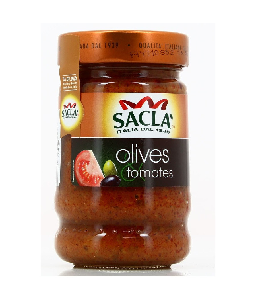 SAUCE AUX OLIVES ET TOMATES SACLA 190 G SAUCE AUX OLIVES ET TOMATES SACLA 190 G