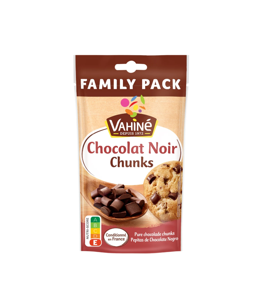 CHOCOLAT NOIR CHUNKS VAHINE 180G CHOCOLAT NOIR CHUNKS VAHINE 180G