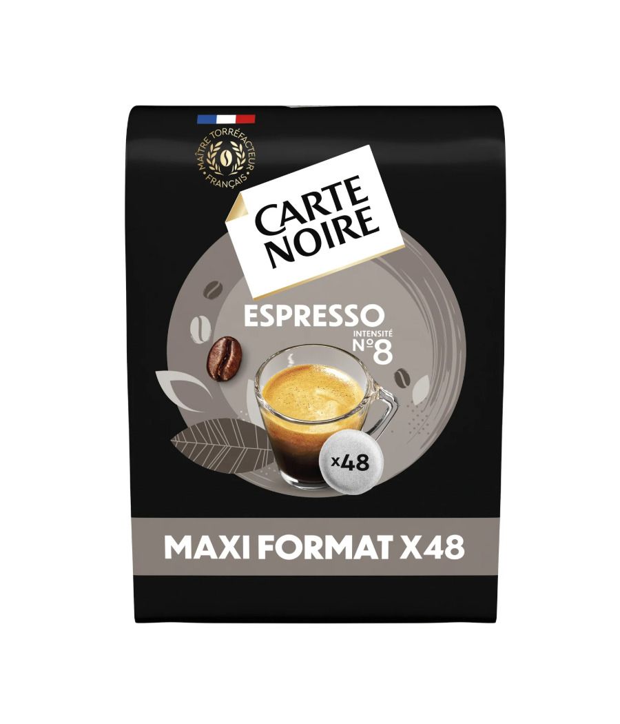 DOSETTES DE CAFE MOULU ESPRESSO CARTE NOIR  X48 DOSETTES DOSETTES DE CAFE MOULU ESPRESSO CARTE NOIR  X48 DOSETTES
