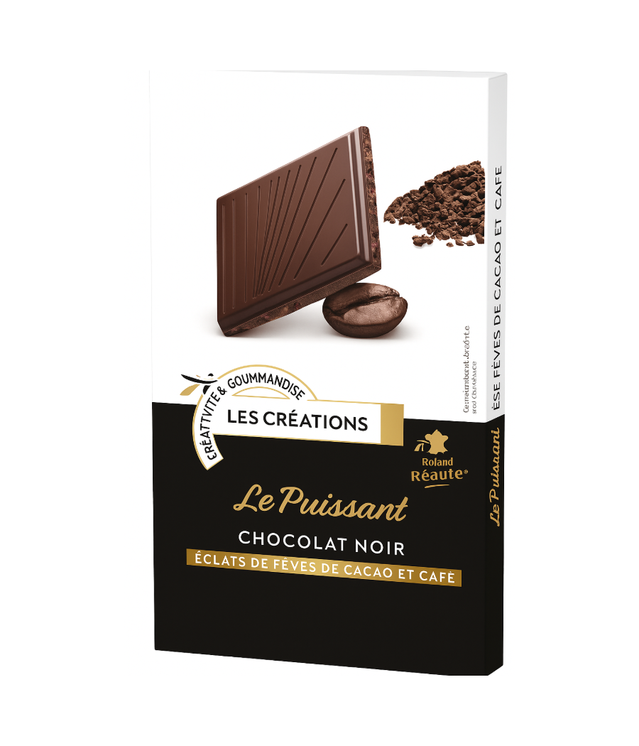 CHOCOLAT LES CREATIONS IVORIA TABLETTE DEGUSTATION CHOCOLAT NOIR ECLATS DE FEVES DE CACAO & CAFE 100G CHOCOLAT LES CREATIONS IVORIA TABLETTE DEGUSTATION CHOCOLAT NOIR ECLATS DE FEVES DE CACAO & CAFE 100G