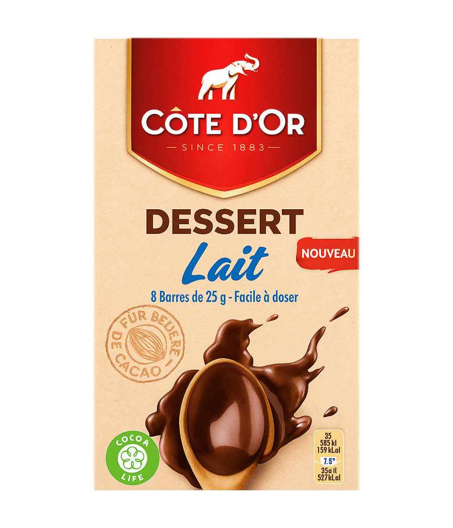 CHOCOLAT AU  LAIT COTE D'OR  200G CHOCOLAT AU  LAIT COTE D'OR  200G