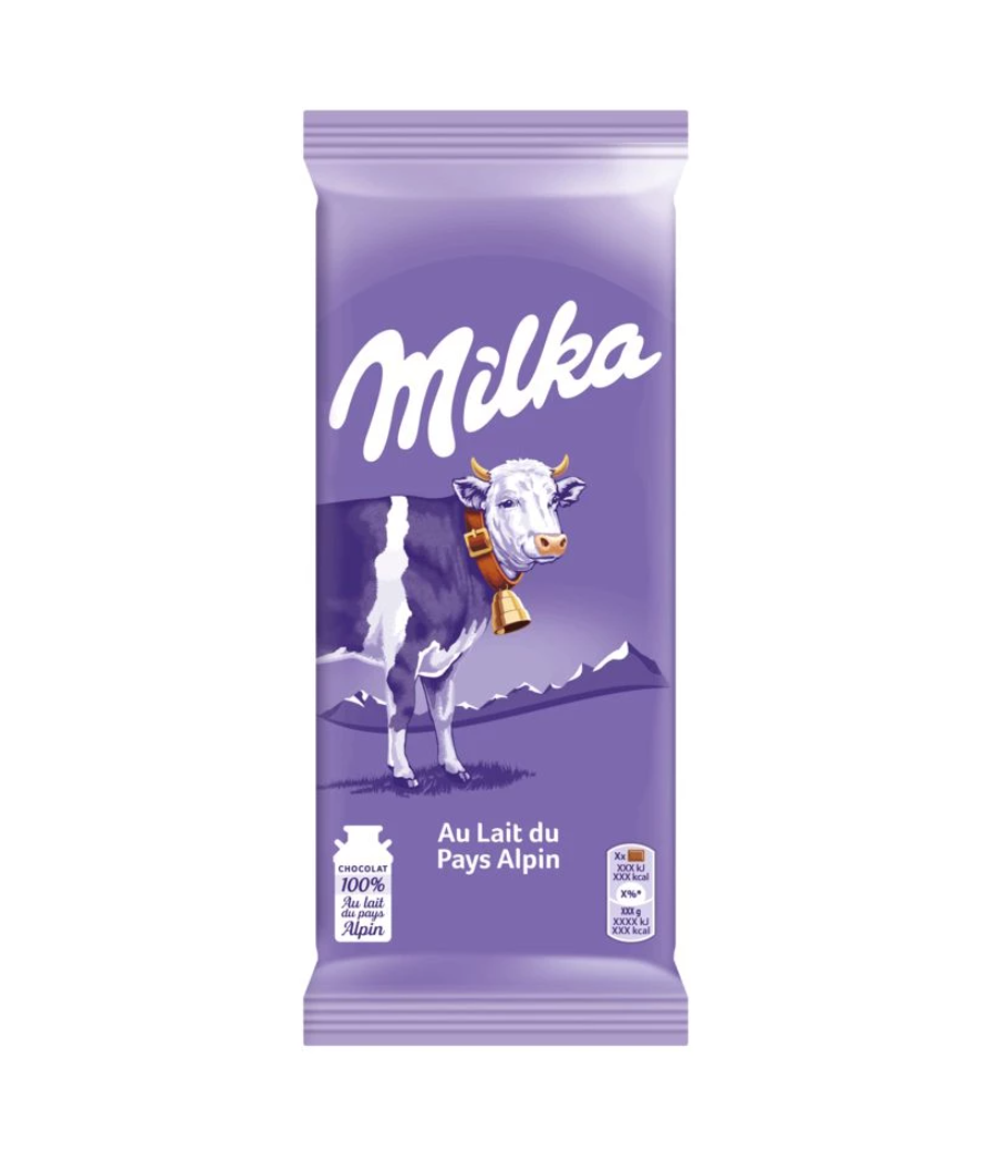 TABLETTE DE  CHOCOLAT LAIT MILKA 200 G TABLETTE DE  CHOCOLAT LAIT MILKA 200 G