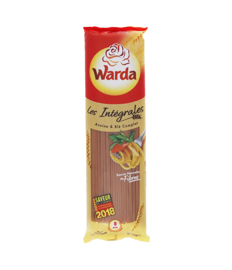 SPAGUETTI AUX BLE COMPLET ET AVOINE COMPLET WARDA  500G SPAGUETTI AUX BLE COMPLET ET AVOINE COMPLET WARDA  500G