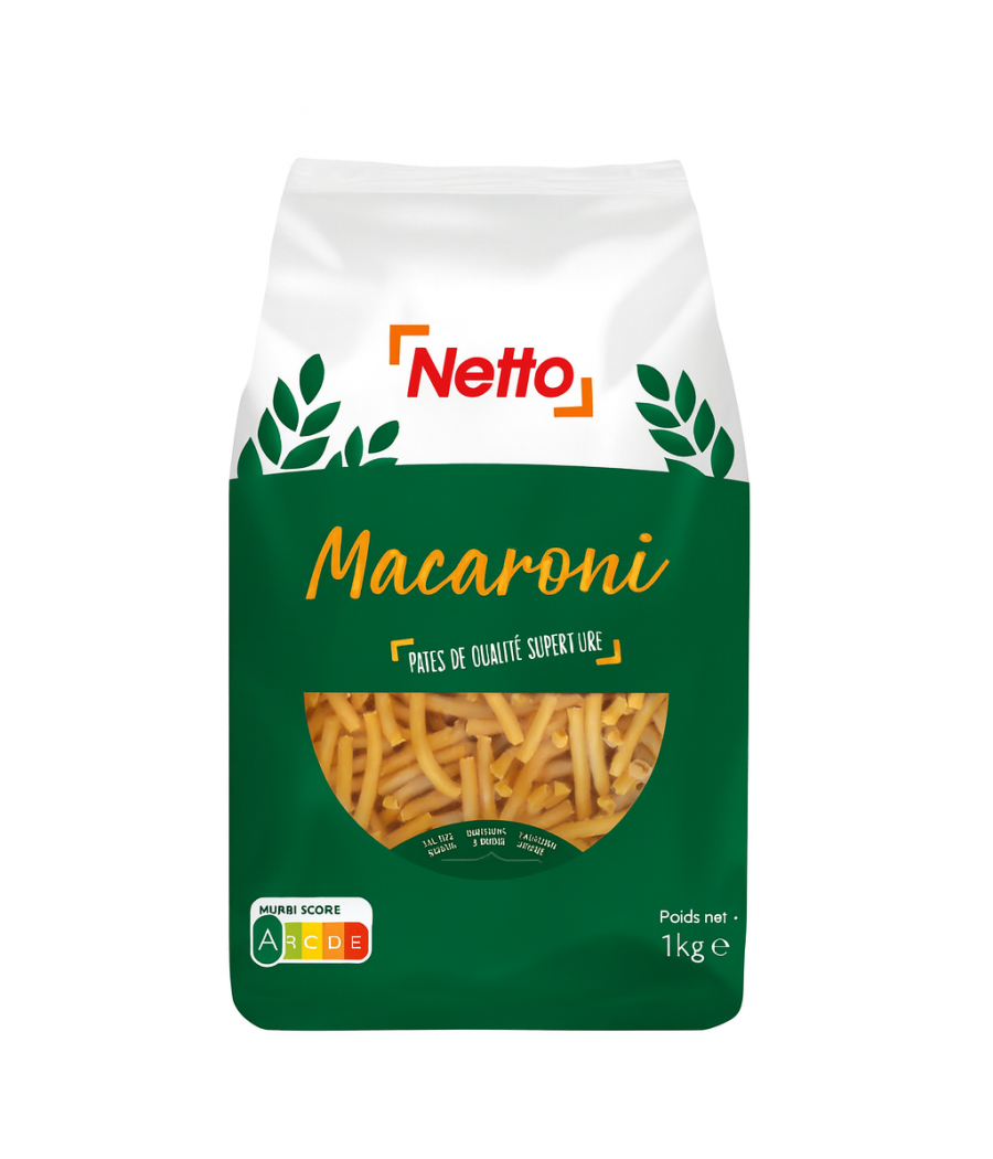 PATES MACARONI NETTO  1KG PATES MACARONI NETTO  1KG