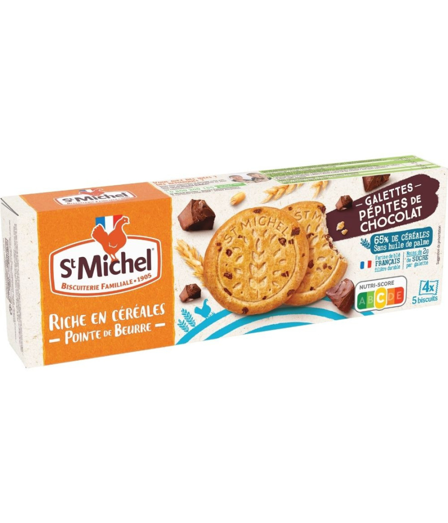 GALETTES PEPITES DE CHOCOLAT ST MICHEL 142G GALETTES PEPITES DE CHOCOLAT ST MICHEL 142G