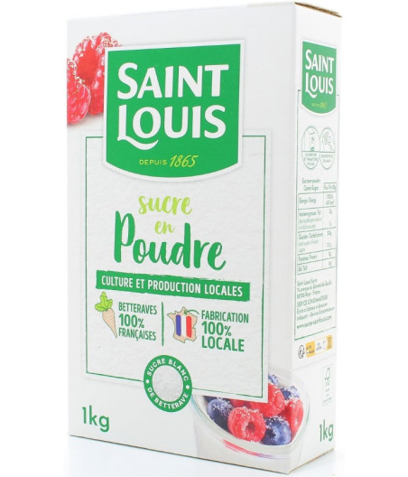 SUCRE EN POUDRE SAINT LOUIS 1KG