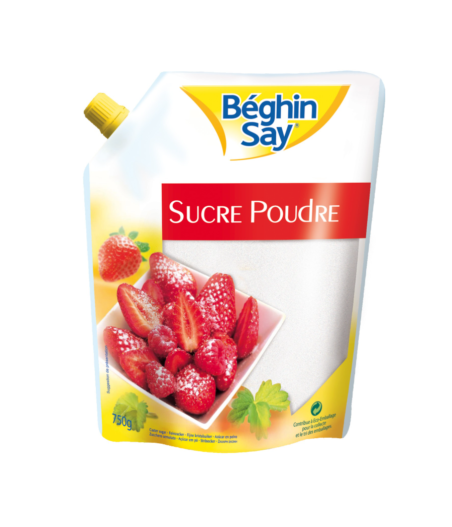 SUCRE BEGHIN SAY  EN POUDRE 750G SUCRE BEGHIN SAY  EN POUDRE 750G