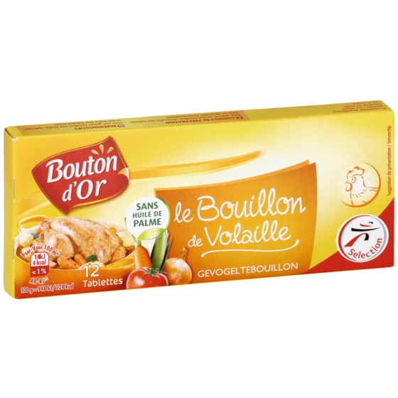 BOUILLON DE VOLAILLE BOUTON D'OR 120G