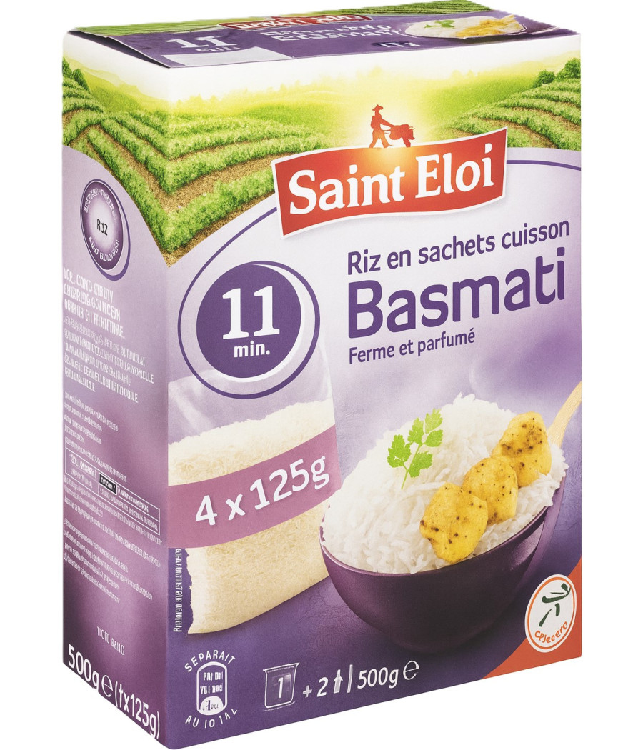 RIZ BASMATI EN SACHETS SAINT ELOI 500G RIZ BASMATI EN SACHETS SAINT ELOI 500G