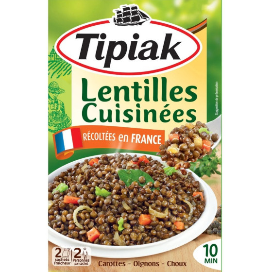 LENTILLES CUISINEES TIPIAK 240G