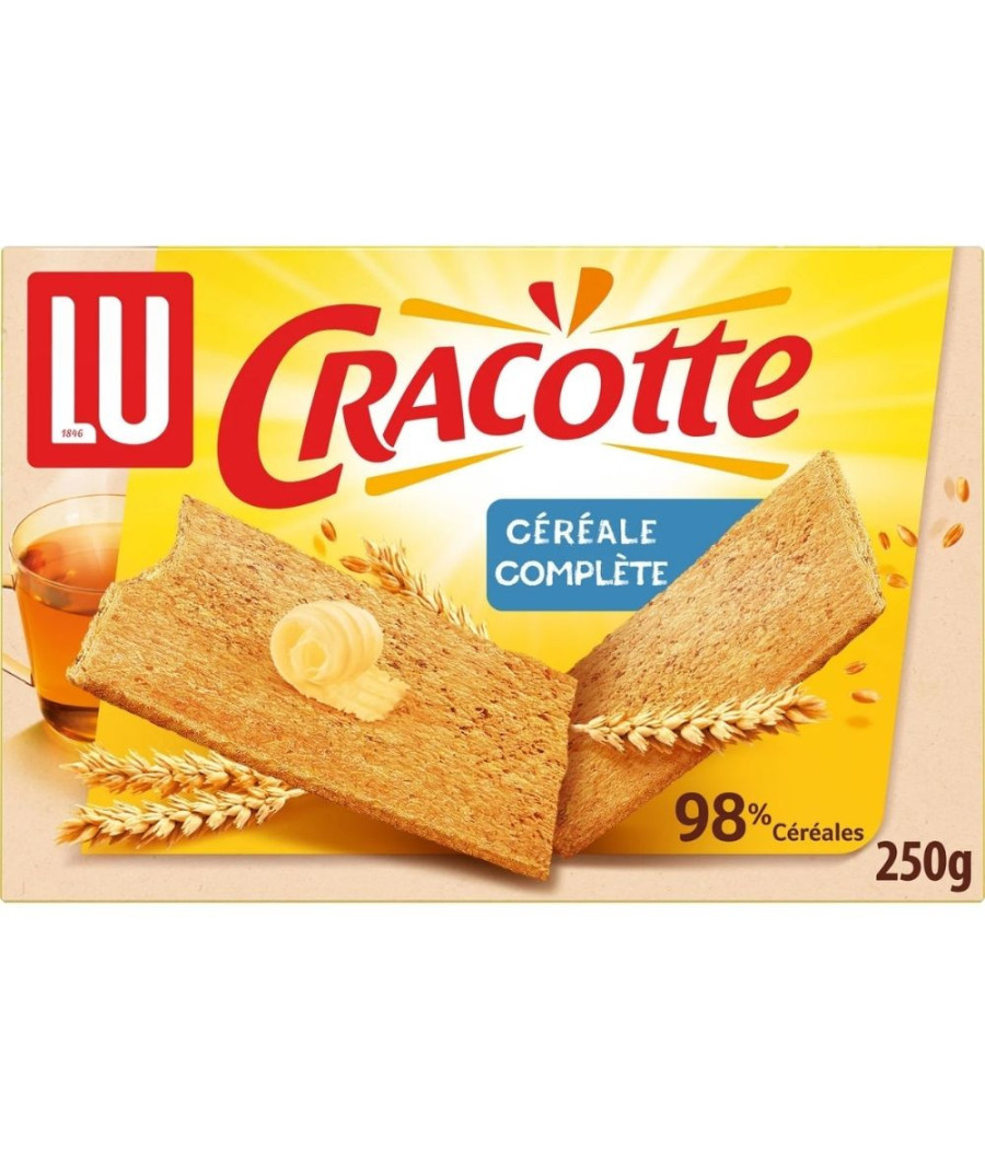 CRACOTTE CEREALES COMPLETES LU 250G CRACOTTE CEREALES COMPLETES LU 250G