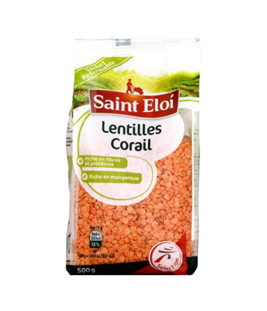 LENTILLE CORAIL SAINT ELOI 500G LENTILLE CORAIL SAINT ELOI 500G