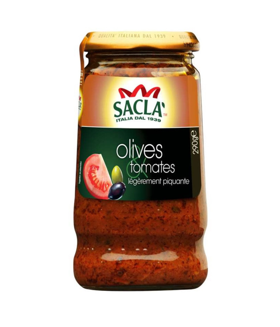 SAUCE AUX OLIVES ET TOMATES SACLA 190 G SAUCE AUX OLIVES ET TOMATES SACLA 190 G