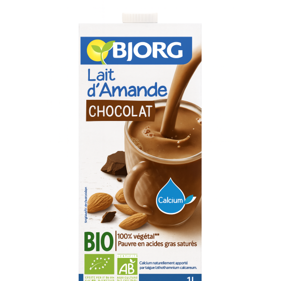 LAIT D'AMANDES AU CHOCOLAT BJORG   270G