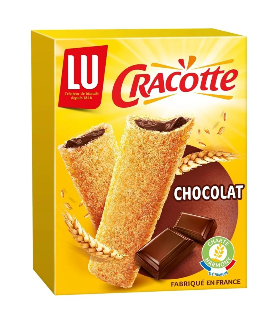 CRACOTTE BATONNETS DE CEREALES FOURRES AU CHOCOLAT LU 200G CRACOTTE BATONNETS DE CEREALES FOURRES AU CHOCOLAT LU 200G