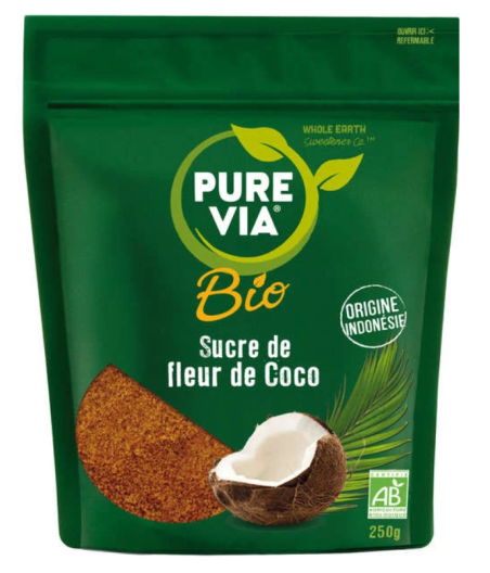 SUCRE PURE VIA DE FLEUR DE COCO 250G